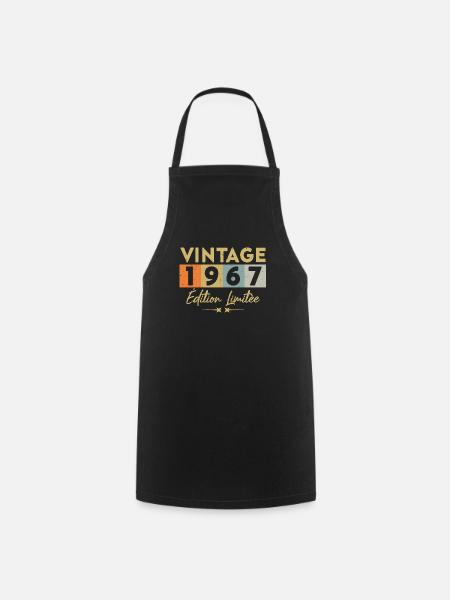 Vintage 1967 Édition Limitée - Tablier de cuisine - noir