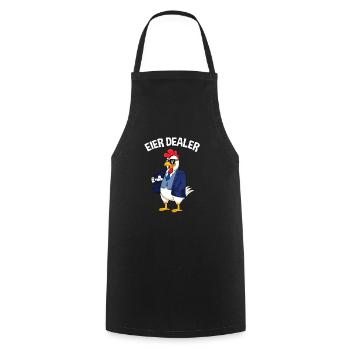 Eier Dealer Huhn Hühnerhalter Hühner - Kochschürze - Schwarz - Vorne - AI Model Male 185 dark (185cm)