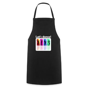 allons danser - Tablier de cuisine - noir - Devant - AI Model Male 185 dark (185cm)