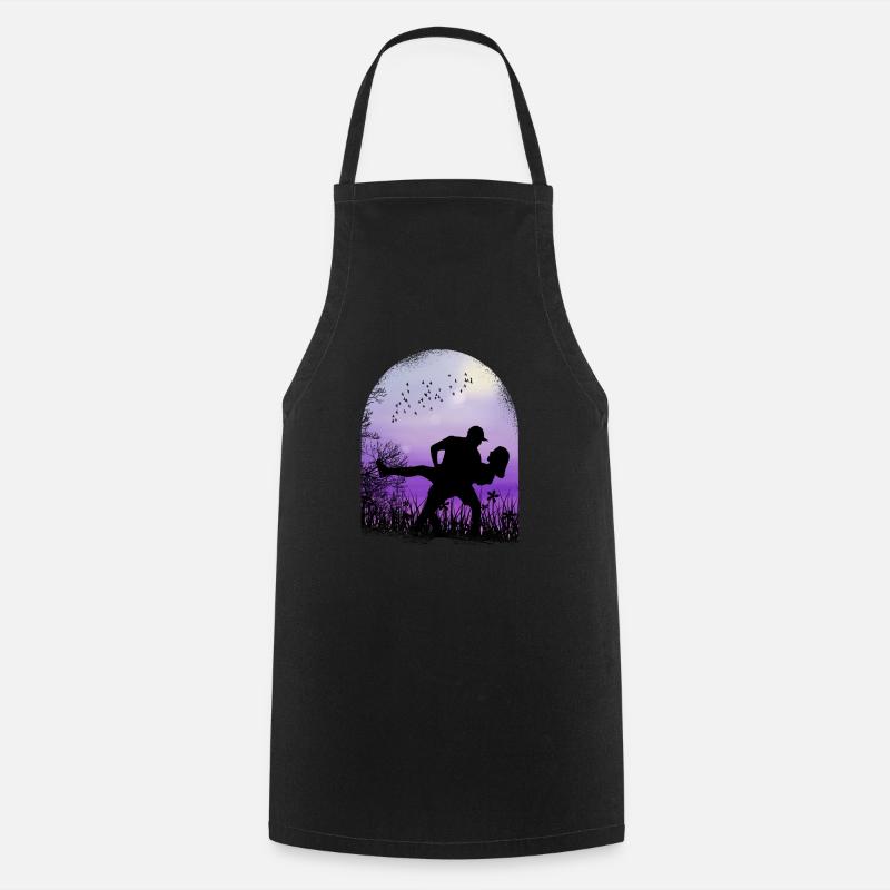 Romantic Valentine's Day - Cooking Apron - black