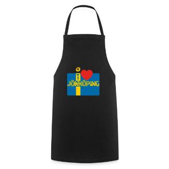Jönköping - Tablier de cuisine - noir - Devant - AI Model Male 185 dark (185cm)