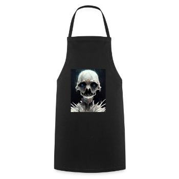 Metal Skull Monster - Cooking Apron - black - Front - AI Model Male 185 dark (185cm)