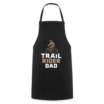 Trail Rider Papa Mountainbike MTB Downhill - Kochschürze - Schwarz - Vorne - AI Model Male 185 dark (185cm)