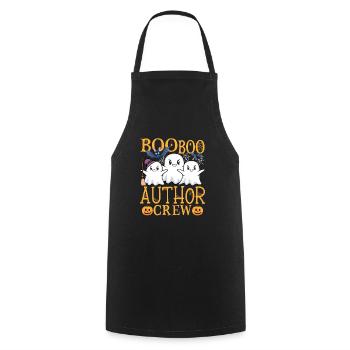 Author uu Funny Author - Cooking Apron - black - Front - AI Model Male 185 dark (185cm)