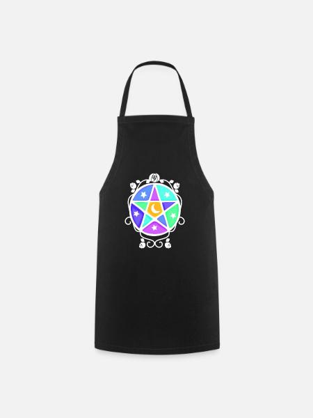 White Wicca - Cooking Apron - black