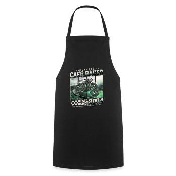 Cafe Racer 2004 Birthday Gift - Cooking Apron - black - Front - AI Model Male 185 dark (185cm)