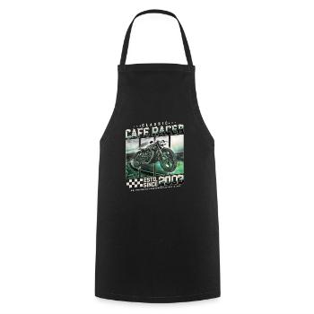 Cafe Racer 2003 Birthday Gift - Cooking Apron - black - Front - AI Model Male 185 dark (185cm)