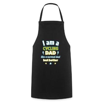 Papa RADFAHRER, Vatertagsgeschenk,Radfahren,Sport - Kochschürze - Schwarz - Vorne - AI Model Male 185 dark (185cm)