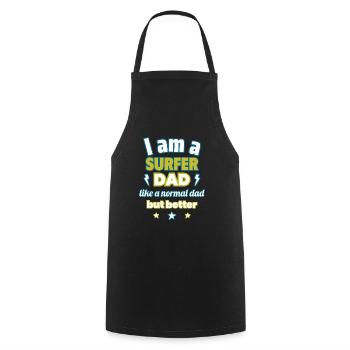 Papa SURFER, Vatertagsgeschenk, Surfen,Sport - Kochschürze - Schwarz - Vorne - AI Model Male 185 dark (185cm)