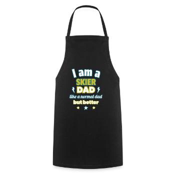 Dad SKIER, Father's Day Gift, Skiing,Sports - Cooking Apron - black - Front - AI Model Male 185 dark (185cm)