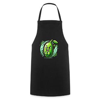 Peas Out and Proud - Cooking Apron - black - Front - AI Model Male 185 dark (185cm)
