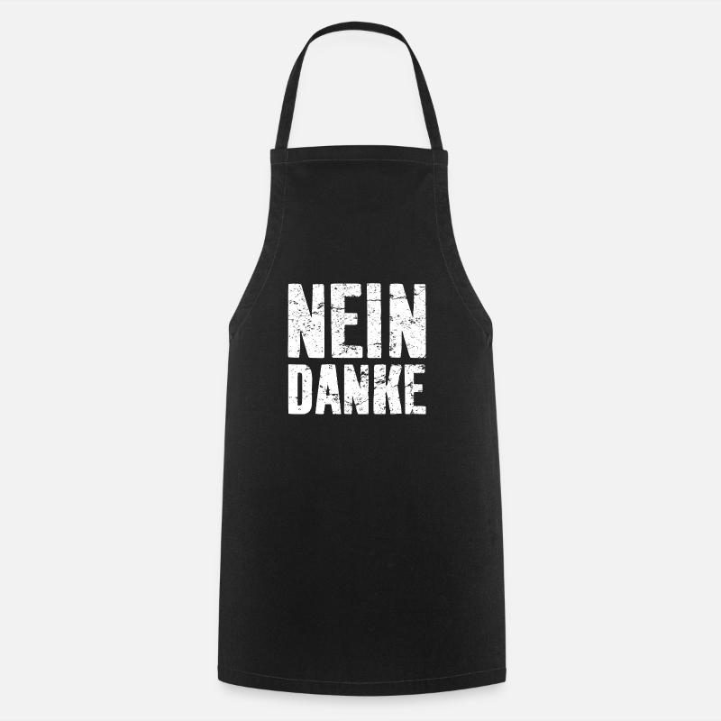 NEIN DANKE WIDERSTAND DEMO - Kochschürze - Schwarz