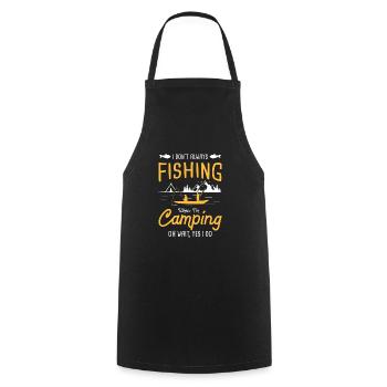 Pêche Sportive Pêche Poisson Hameçons Pêche - Tablier de cuisine - noir - Devant - AI Model Male 185 dark (185cm)