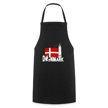 Danemark Blavand Fyr Lighthouse Holiday - Tablier de cuisine - noir - Devant - AI Model Male 185 dark (185cm)