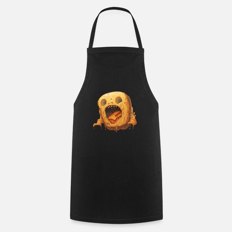 Bread Monster - Cooking Apron - black