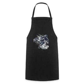 Motocross dirt bike enduro motorcycle offroad - Cooking Apron - black - Front - AI Model Male 185 dark (185cm)