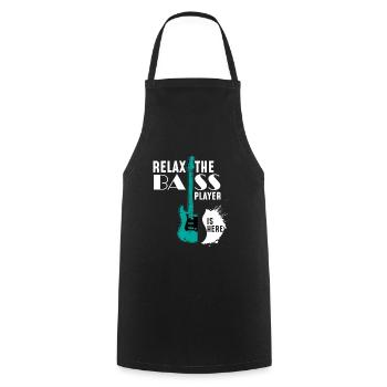 Relax the bass player is here - Bassist - Tablier de cuisine - noir - Devant - AI Model Male 185 dark (185cm)