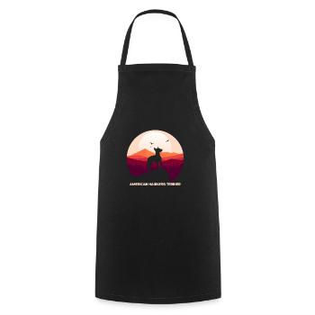 American Hairless Terrier Dog - Cooking Apron - black - Front - AI Model Male 185 dark (185cm)