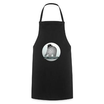 Mr. Stampfer Elephant - Cooking Apron - black - Front - AI Model Male 185 dark (185cm)