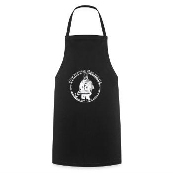Chevalier Ni abandon Ni retraite - Tablier de cuisine - noir - Devant - AI Model Male 185 dark (185cm)