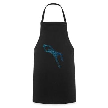 Gardienne de but Football Femmes Football Joueuses de football - Tablier de cuisine - noir - Devant - AI Model Male 185 dark (185cm)