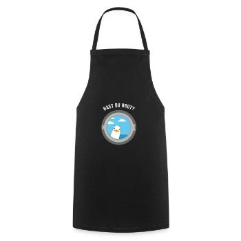 Hast du Brot? - Kochschürze - Schwarz - Vorne - AI Model Male 185 dark (185cm)