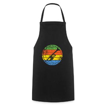 Trumpet - Cooking Apron - black - Front - AI Model Male 185 dark (185cm)