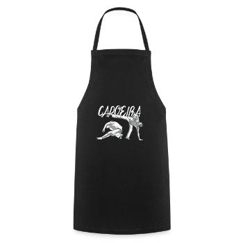 Capoeira - Danse de combat - Capoeira Arts martiaux - Tablier de cuisine - noir - Devant - AI Model Male 185 dark (185cm)
