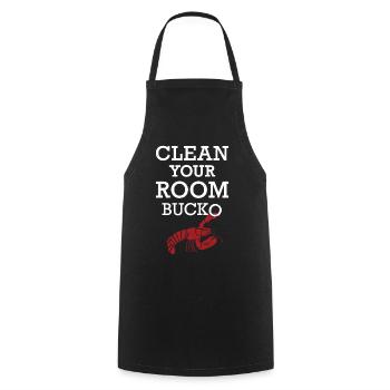 Jordan Peterson T-Shirt - Nettoyez votre chambre - Tablier de cuisine - noir - Devant - AI Model Male 185 dark (185cm)