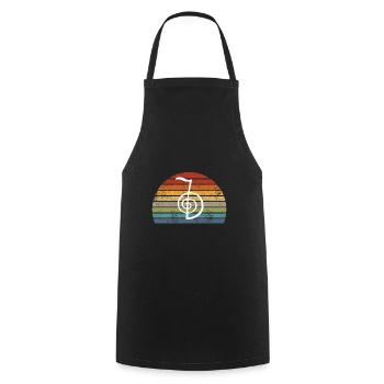 Gifts for Reiki Master Reiki Therapists Yoga - Cooking Apron - black - Front - AI Model Male 185 dark (185cm)
