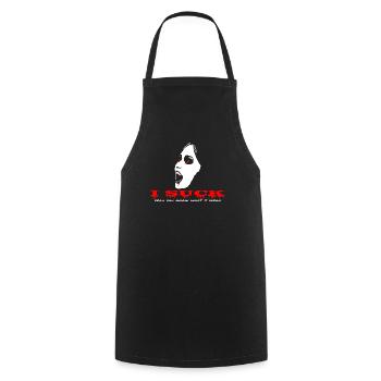 I Suck vampire's fun - Cooking Apron - black - Front - AI Model Male 185 dark (185cm)