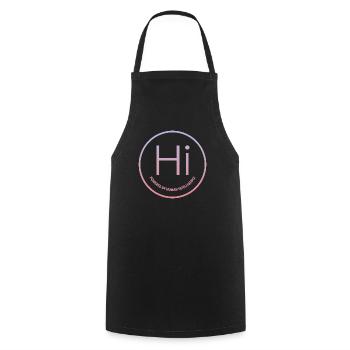 Powered by Human Intelligence - Cooking Apron - black - Front - AI Model Male 185 dark (185cm)