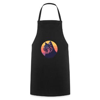 Lynx - Cooking Apron - black - Front - AI Model Male 185 dark (185cm)