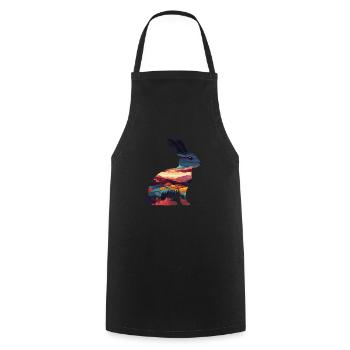 Lapin - Tablier de cuisine - noir - Devant - AI Model Male 185 dark (185cm)