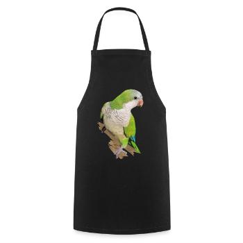 Argentine Parakeet - Cooking Apron - black - Front - AI Model Male 185 dark (185cm)