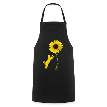 Meilleure maman de chat de tous les temps - Tablier de cuisine - noir - Devant - AI Model Male 185 dark (185cm)