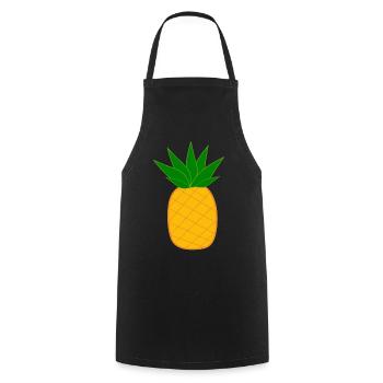 Pineapple with sunglasses summer t-shirt - Cooking Apron - black - Front - AI Model Male 185 dark (185cm)