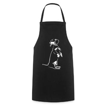 Teckel « Black Edition » - Tablier de cuisine - noir - Devant - AI Model Male 185 dark (185cm)