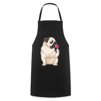 Pulin Lollipop - Tablier de cuisine - noir - Devant - AI Model Male 185 dark (185cm)