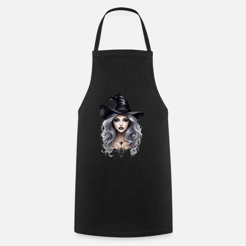 witch - Cooking Apron - black