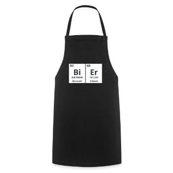 Bier chemische Formel - Kochschürze - Schwarz - Vorne - AI Model Male 185 dark (185cm)