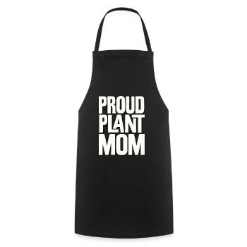 Proud Plant Mom - Cooking Apron - black - Front - AI Model Male 185 dark (185cm)