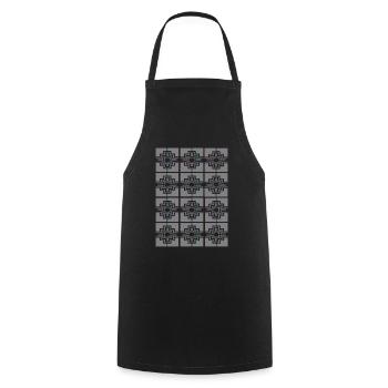 New Type - Cooking Apron - black - Front - AI Model Male 185 dark (185cm)