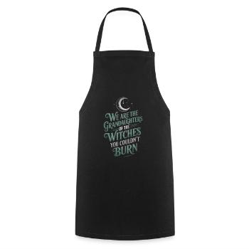 Witch Legacy: Unburned Strength - Cooking Apron - black - Front - AI Model Male 185 dark (185cm)