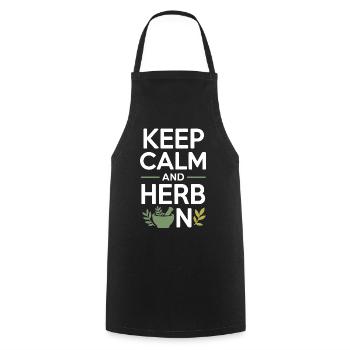 Certified Clinical Botanical Medicine Specialist  - Cooking Apron - black - Front - AI Model Male 185 dark (185cm)