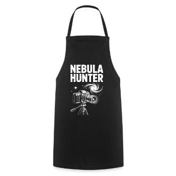 Nebula Hunter Teleskopkunst - Kochschürze - Schwarz - Vorne - AI Model Male 185 dark (185cm)