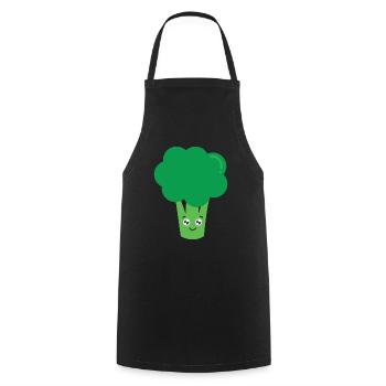 Brocoli - Tablier de cuisine - noir - Devant - AI Model Male 185 dark (185cm)