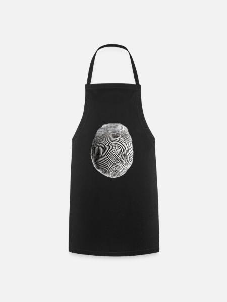 Fingerprint black - Kochschürze - Schwarz