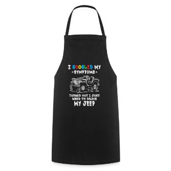 Il s’est avéré que j’avais juste besoin de conduire mes Jeeps - Tablier de cuisine - noir - Devant - AI Model Male 185 dark (185cm)