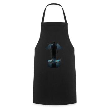 angel - Cooking Apron - black - Front - AI Model Male 185 dark (185cm)